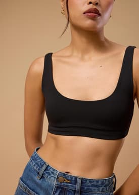 BraFree by LB Jersey Scoop Neck Bra Top