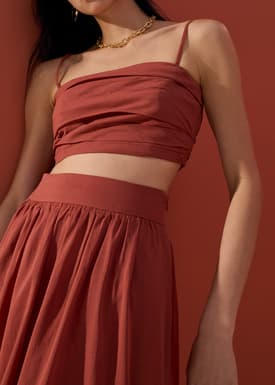 Cotton Camisole Top in Desert Haze