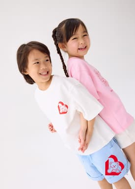Love, Bonito | Wiggle Wiggle Kids' Oversized Graphic Tee in White