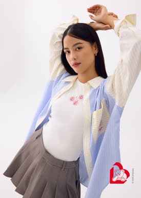 Love, Bonito | Wiggle Wiggle BraFree by LB Malaya Jersey Racerback Tank Top in White