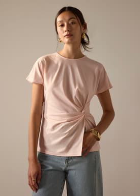 Jersey Twist Knot Long Tee