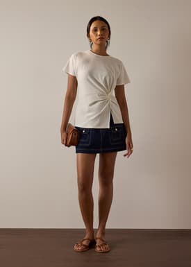 Jersey Twist Knot Long Tee