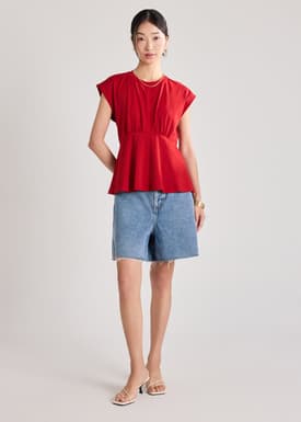 Jersey Peplum Tee