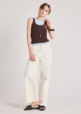 Jersey Faux Layer Tank