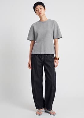 Neoprene Cape Sleeve Tee
