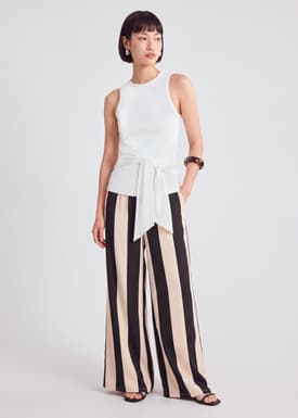 Faux Waist Tie Tank