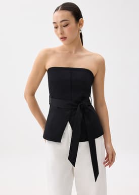 Cotton Belted Tube Top