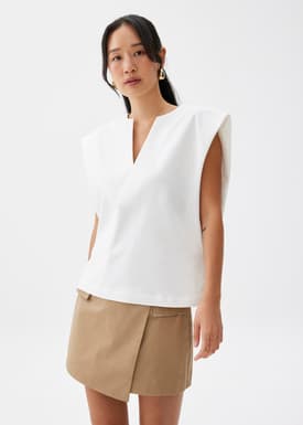 Cotton Boxy Shell Top