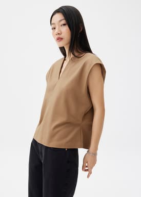 Cotton Boxy Shell Top
