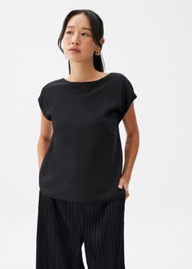 Reversible Satin Shell Top