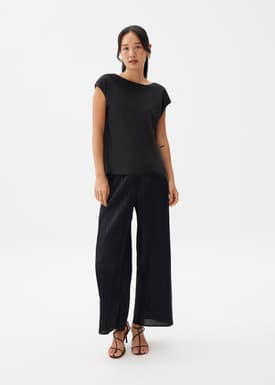 Reversible Satin Shell Top