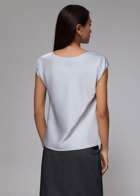 Reversible Satin Shell Top
