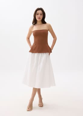 Padded Straight Neck Tube Top