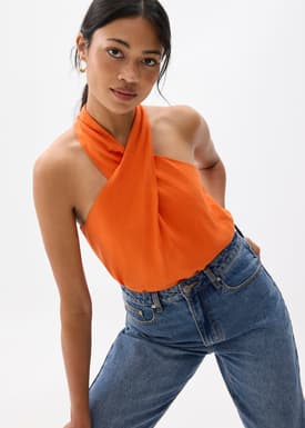 Linen Halter Top
