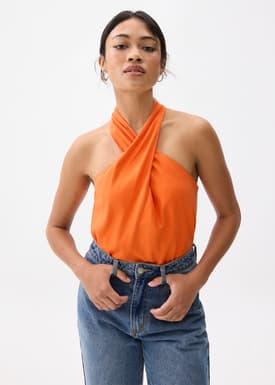 Linen Halter Top
