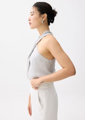 Linen Halter Top