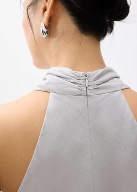 Linen Halter Top