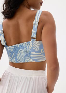 BraFree by LB Cropped Bustier Top in Kekana