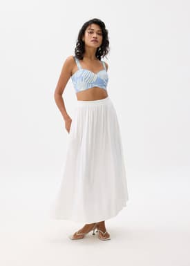 BraFree by LB Cropped Bustier Top in Kekana