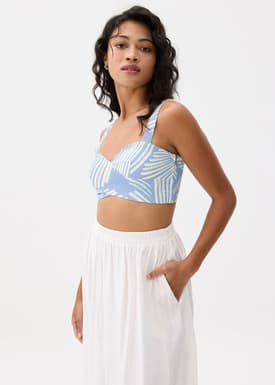 BraFree by LB Cropped Bustier Top in Kekana