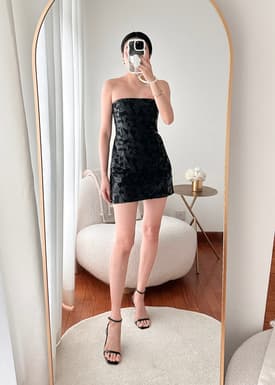 BraFree by LB Vegan Leather Lace Tube Top