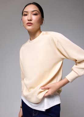 Relaxed Jersey Long Sleeve Top
