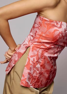 BraFree by LB Brocade Fitted Tube Top