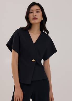 V-neck Batwing Top