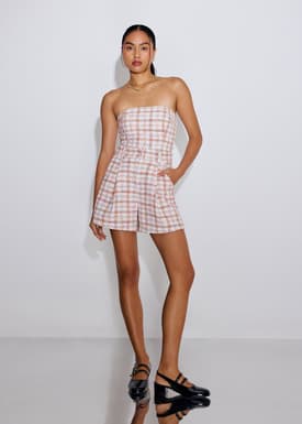 BraFree by LB Tweed Bustier Top