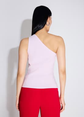 Buckle Detail Knit Toga Fitted Top