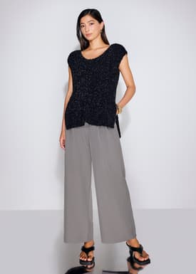 Multi-way Relaxed Fuzzy Knit Tunic Top