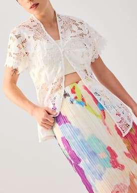 Floral Lace Kebaya Top