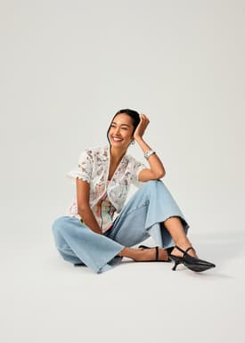 Floral Lace Kebaya Top