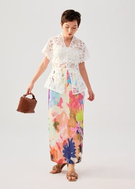 Floral Lace Kebaya Top