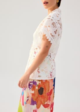 Floral Lace Kebaya Top