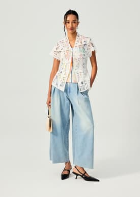 Floral Lace Kebaya Top