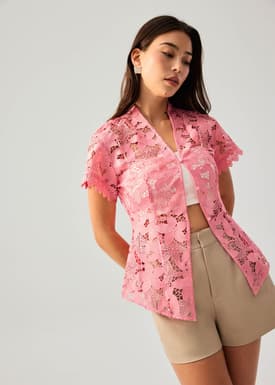 Floral Lace Kebaya Top