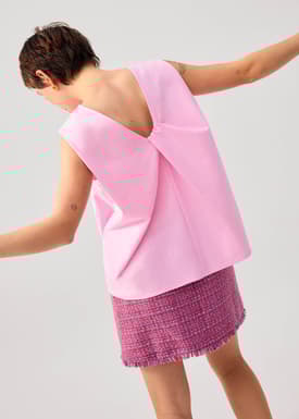 Reversible Relaxed Cotton Knot Shell Top