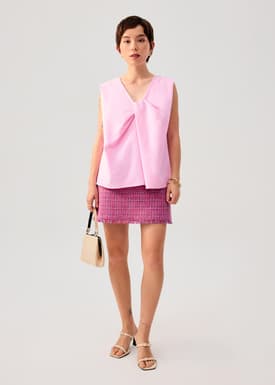 Reversible Relaxed Cotton Knot Shell Top