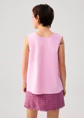 Reversible Relaxed Cotton Knot Shell Top