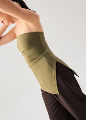 BraFree by LB Tencel Asymmetric Hem Tube Top