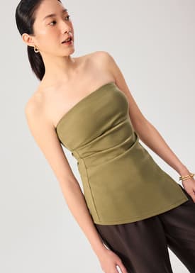 BraFree by LB Tencel Asymmetric Hem Tube Top