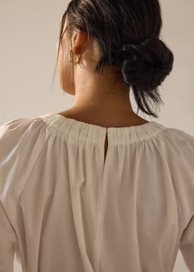 Peplum Top with Sash Belt