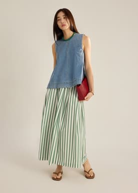 Denim Relaxed Shell Top