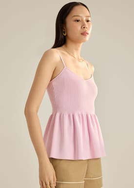 Knit Peplum Camisole