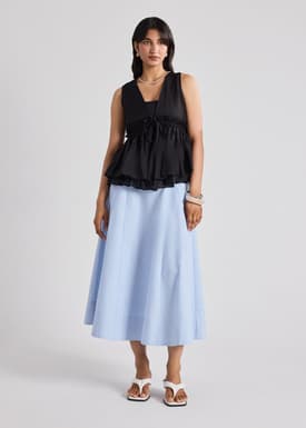 Georgette Peplum Top