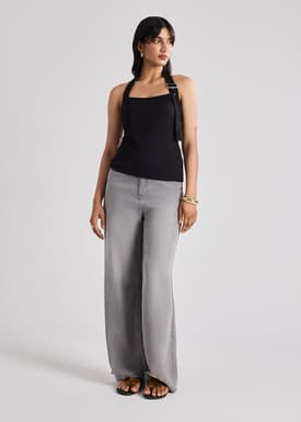 Jersey Buckle Strap Top