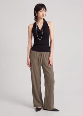 Lyocell Cowl Neck Top