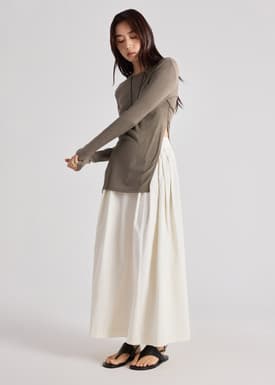 Side Slit Fitted Top