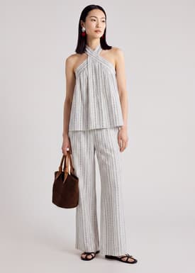 Striped Halter Top